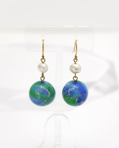 Earth Earrings Handcrafted in Japan