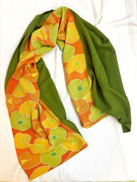 Made in Japan! Unique, Handmade Silk Scarf!