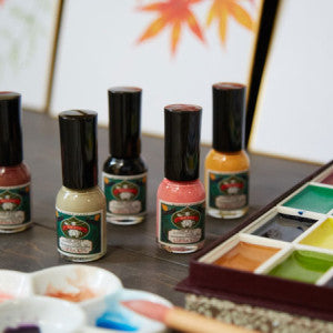 Made in Japan! one-of-a-kind, Handmade silk Hijab or Scarf and GOFUN Nail Set　※nail color 【N0079 黄金色（ogoniro）】