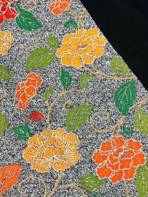 Made in Japan! one-of-a-kind, Handmade silk Hijab or Scarf and GOFUN Nail Set　※nail color 【N0040　金霞（きんがすみ）】