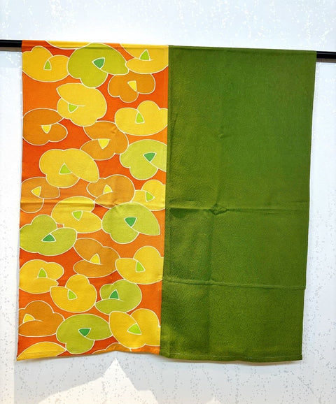Made in Japan! one-of-a-kind, Handmade silk Hijab or Scarf and GOFUN Nail Set　※nail color 【N0081　緋銅色（hidoiro）】
