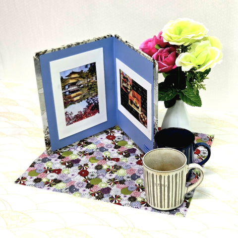 Great Wave & Mount Fuji Greeting Card & Standing Double Photo Frame
