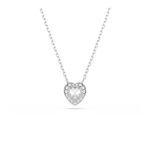 [Official] [Swarovski] Ariana Grande x Pendant, Mixed Cut, Heart, White, Rhodium Plating, Crystal, No Gemstone
