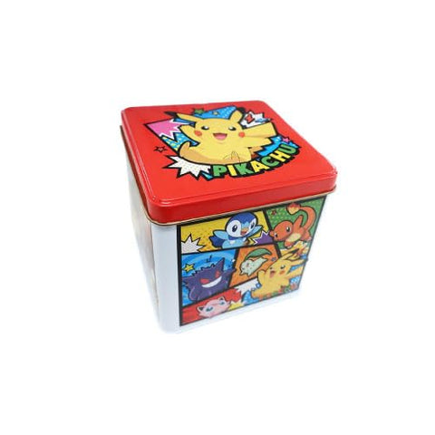 Pokémon Chocolate Crunch Square Tin, Pokémon Crunch Chocolate, Nagatoya