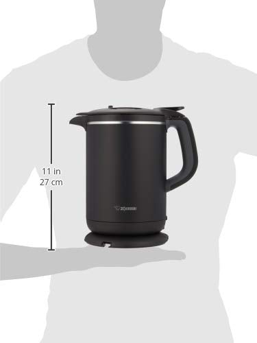 Zojirushi Electric Kettle, 1.0L, Speed Boil, Safety Design, Spill Prevention, Keep Warm Function, Hand Drip Mode, Black (CK-AX10-BA)