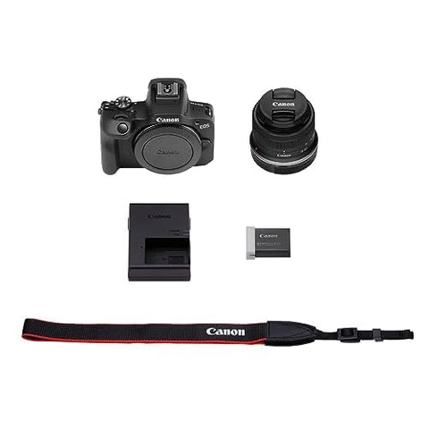 Canon ミラーレス一眼カメラ EOS R100 標準ズームレンズキット(RF-S18-45) ブラック/APS-C/約356g EOSR100-1845ISSTMLK