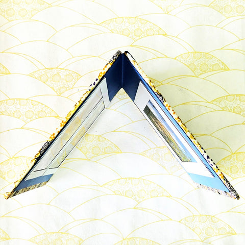 Plentiful Happiness & Mount Fuji Standing Double Photo Frame