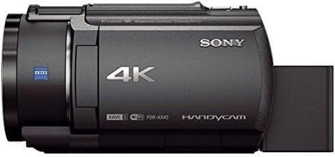 SONY FDR-AX45A TI 4K Camcorder, Handycam, 2022 Model, Bronze Brown, With Built-in 64GB Memory, 20x Optical Zoom, and Balanced Optical SteadyShot