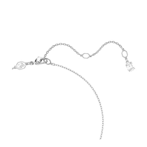 【公式】【スワロフスキー】 Ariana Grande x シルバーネックレス ハート ミックスカット ホワイトクリスタル パール 短め 45 cm