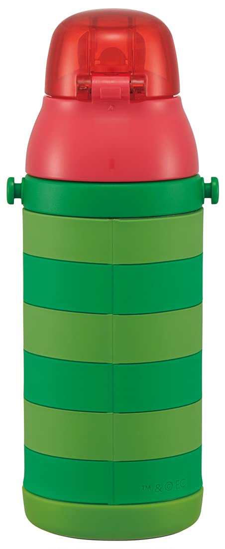 Skater SSPV4 Stainless Steel Children's Water Bottle, 12.8 fl oz (380 ml), Drinking Straw, 3D