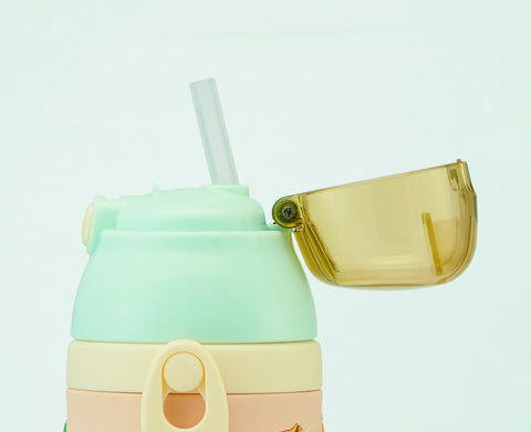 スケーター(Skater) ステンレス 子供用 水筒 380ml ストロー飲み 3D となりのトトロ やさい色 ジブリ SSPV4