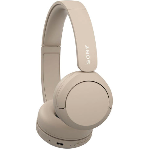 Sony Wireless Headphones WH-CH520: Bluetooth Compatible/Lightweight Design: Approx. 5.1 oz (147 g) / Compatible with a Dedicated App to Customize Your Favorite Sound Quality "Equalizer" Settings/Beige