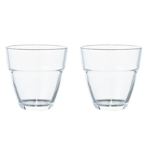 HARIO(ハリオ) 耐熱スタックグラス 2個セット 260mL 耐熱ガラス製 スタッキング可 レンジ・食洗器OK ティーカップ 日本製 HARIO Glass HSG-1624