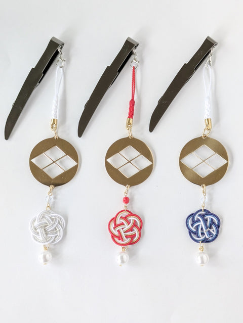 日式和风装饰【武田信玄】水引（附刀型夹子）