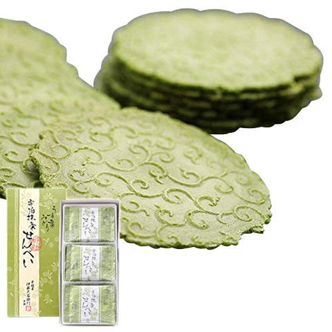 Ito Kyuemon Uji Matcha Crackers, Uji Green Tea Crackers, Uji Green Tea Crackers, 24 Pieces