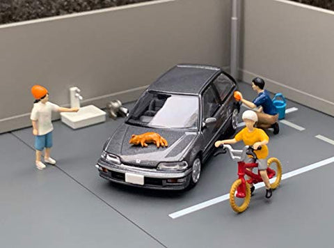 Geocore 64 1/64# Car Snap 02b 314875 Car Wash Honda Civic 25X S-Limited Included ABS PVC Painted Assembled Doll Accessories & Diecast Made