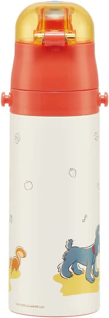 스케이터 (스케이터) 어린이용 스테인리스 스틸 물병, 투웨이, 다이렉트 드링크, 420ml, 컵 드링크, 350ml, Curious George 23, 아동용, 경량 타입, 남아용, 보온/보냉, 소용량, 물병, 스포츠용 병, 귀여운 어린이, 물병, 어린이, 물병, 어린이, 물병 SKDC3-A