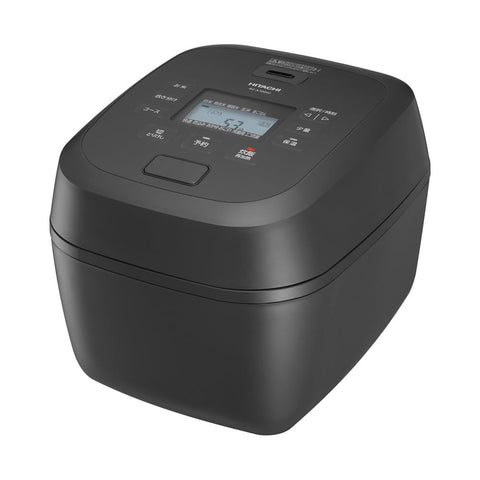 Hitachi Rice Cooker, 5.5 kg Pressure IH RZ-A100HJ H, Charcoal Gray, Made in Japan, Black Thick Iron Cooker, Steam Saving