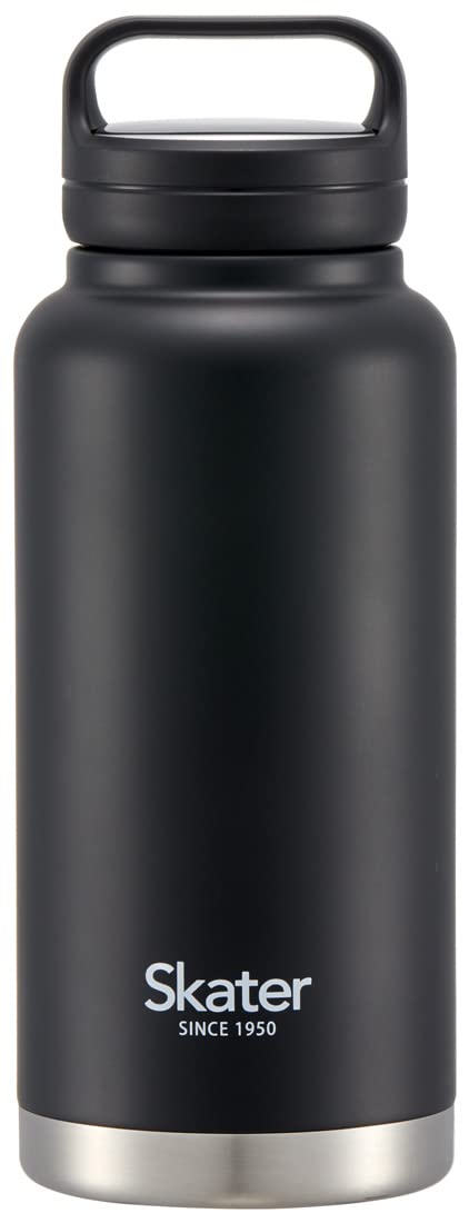 스케이터 (스케이터) STSC10-A 단열 스테인리스 스틸 머그 보틀 1000ml (나사 손잡이 포함), 블랙