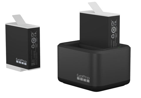 GoPro (GoPro ) 雙電池充電器 + Enduro 電池 HERO9/10/11 黑色用 2個裝