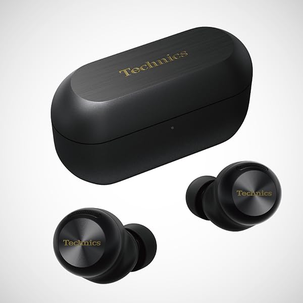 Technics EAH-AZ100-K Wireless Earphones, Black, Magnetic Fluid