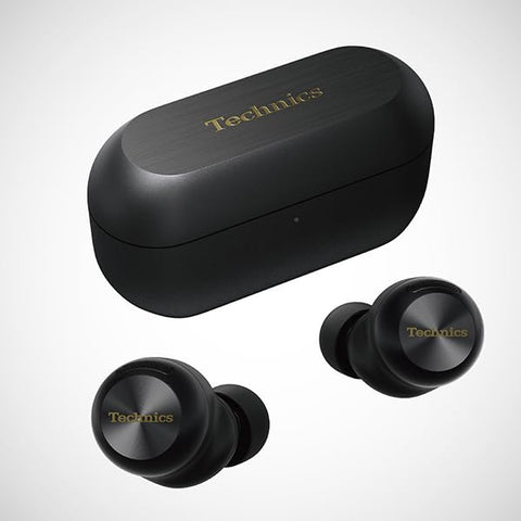 Technics EAH-AZ100-K Wireless Earphones, Black, Magnetic Fluid, Live Sound Quality, Bluetooth, Noise Canceling, 3 Devices, Multi-Point, IPX4, LDAC Compatible, High Resolution Sound Quality Playback,