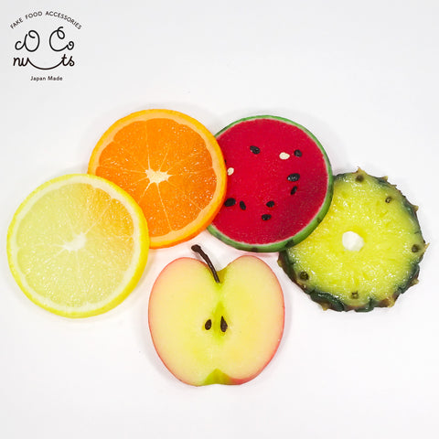 Fruits coaster set (fake food)