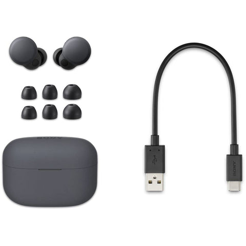 索尼(SONY) NiziU CM出演模型 Sony 無線降噪立體聲耳機 LinkBuds S WF-LS900N:輕量小型/降噪/外音/各種實用/黑色 WF-LS900N BC