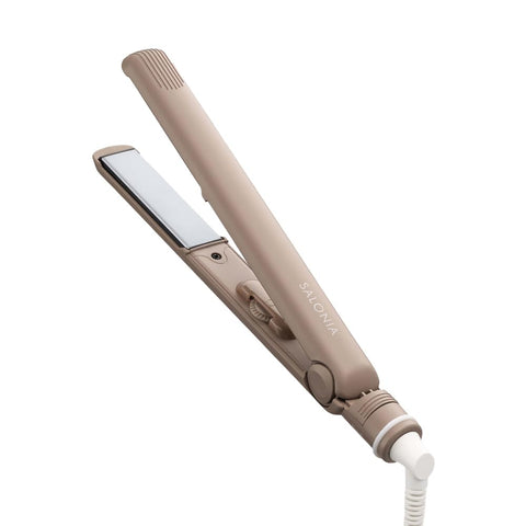 SALONIA Saronia Straightening Iron, Hair Iron, 24mm, SL-004SABE, Beige
