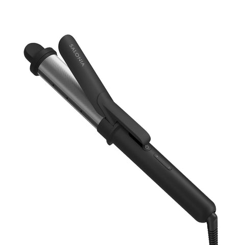 SALONIA サロニア スムースシャイン カールアイロン ヘアアイロン コテ 32mm ブラック