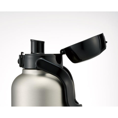 Skater STD20H-A Stainless Steel Water Bottle with Handle, Direct Drinking, 6.6 gal (2 L), Large Capacity, One Push Type, Silver, 6.8 fl oz (2000 ml), Vacuum Double Layer, Thermos Flask
