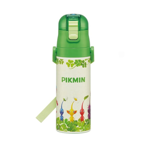 스케이터 (스케이터), 어린이용 스테인리스 스틸 물병, 다이렉트 드링크, 470ml, 피크민, 어린이 친화형, 경량, 단열 물병, 스포츠 보틀, 귀여운 어린이, 어린이, 어린이, 물병 SDC4-A