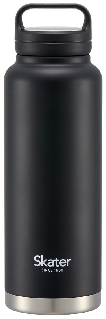 스케이터 (스케이터) STSC12-A 단열 스테인리스 스틸 머그 보틀 (나사 손잡이 포함), 1200ml, 스케이터, 블랙