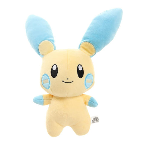 Sanei Boeki PP70 Pokémon All Star Collection Plush Toy, Minun, Size S, W 8.1 x D 3.5 x H 8.9 Inches (20.5 x 9 x 22.5 cm)