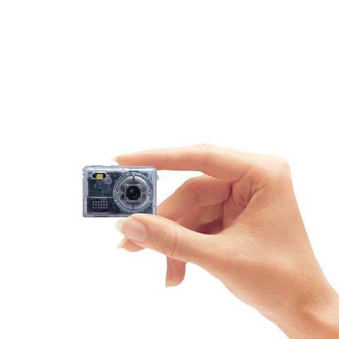 SACCONNECT Mini Digital Camera, Small Digital Camera, Send to Smartphones, Fixed Focus, Approximately 1 Million Pixels, 720P, HD Video, 0.96-inch LCD Screen, USB, C, Android, MicroSD Card, Compact