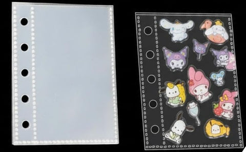 Rich Peach Sticker Pad, M5, Refill, Micro 5, Mini 5, Notebook, Sticker Mount, Transparent, Removable Binder (10 Refills)
