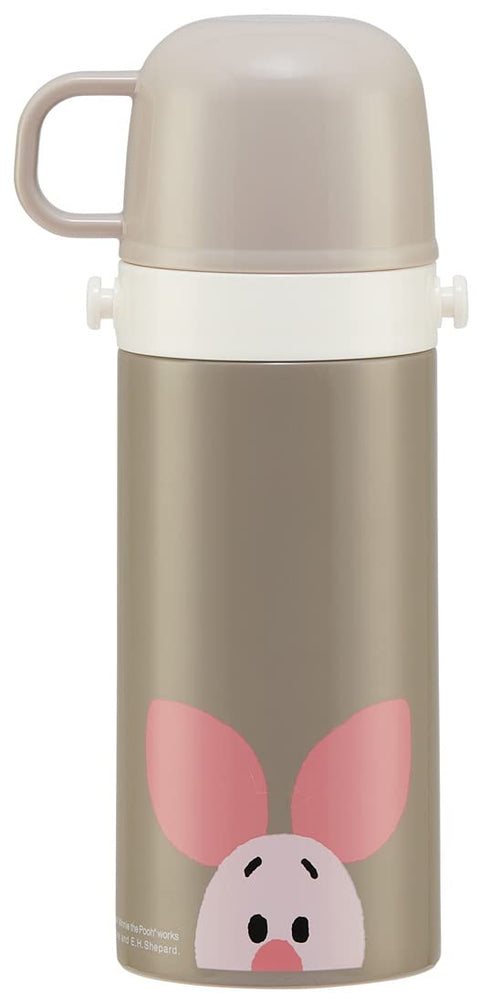 スケーター(skater) 子供用 ステンレス 水筒 2way ストロー飲み 410ml コップ飲み 350ml ディズニーくまのプーさん子供に優しい軽量タイプ 女の子 保温・保冷小容量タイプ waterbottle スポーツボトル かわいい キッズ 子供 こども 水瓶 SKCP3ーA