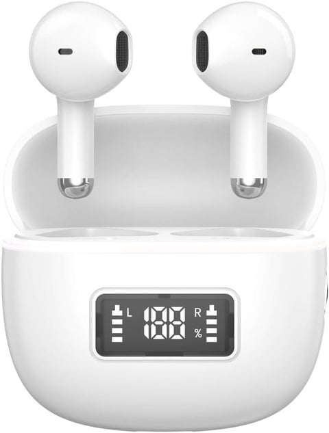 Bluetooth Earphones, Wireless Earphones, IPX7 Waterproof, Up to 60 Hours of Playtime, 2025 Latest Bluetooth 6.0 Bluetooth Earphones, Full Sound Range, HIFI Sound Quality, Low Latency Instant