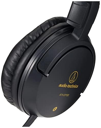 オーディオテクニカ ATH-EP100 楽器用 オンイヤーヘッドホン 密閉型 有線 軽量 楽器練習 電子ピアノ 6.3mmヘッドホン端子変換プラグ付き 【国内正規品】
