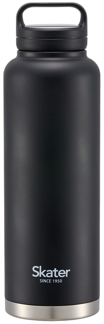 스케이터 (스케이터) STSC15-A 단열 스테인리스 스틸 머그 보틀 1500ml (나사 손잡이 포함), 블랙