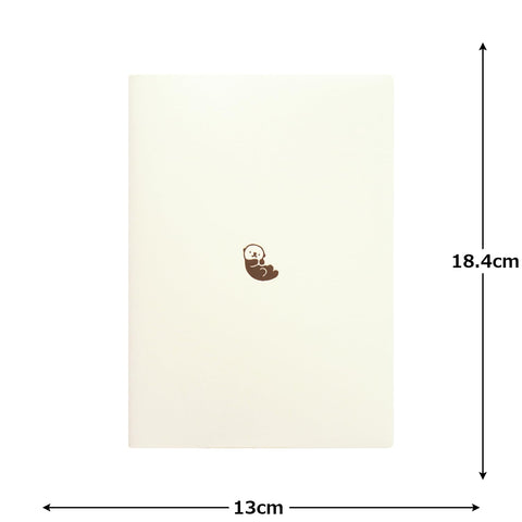 Elkcomune Matka DR-WK-698 Notebook, Begins in January 2026, B6 Weekly Block, One Point Sea Otter