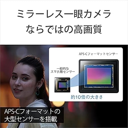 SONY(索尼) Vlog用相机 镜头交换式VLOGCAM APS-C 无反相机 ZV-E10 Power Moe镜头套件(同包装镜头:SELP1650) 附带窗屏 黑色 ZV-E10L B