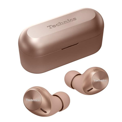 Technics EAH-AZ40M2-N Wireless Earphones, Bluetooth, Noise Cancelling, 3-Device Multi-Point, IPX4, LDAC Compatible, High Resolution Sound Quality Playback, App Compatible, Rose Gold