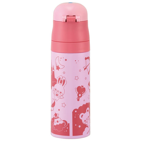 Skater KSDC4 Unicorn Girls Direct Drinking Stainless Steel Water Bottle, 16.5 fl oz (470 ml), Includes Bottle Cover