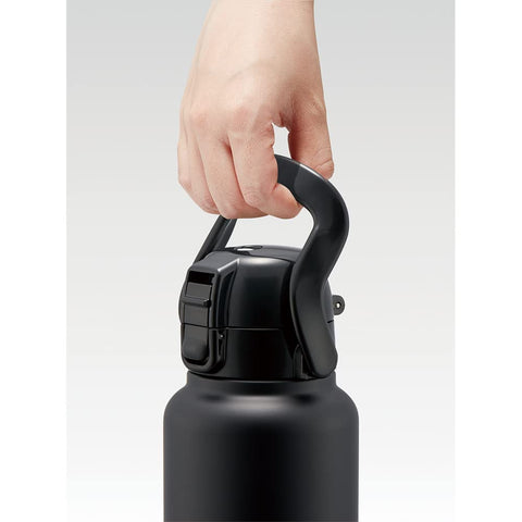 スケーター(Skater) ハンドル付 ダイレクトボトル 1200ml 水筒 マグボトル ブラック STD12H-A