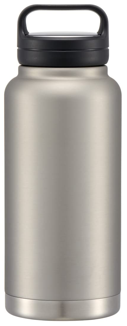 스케이터 (스케이터), 물병, 직접 마시는 머그, 실버, 91 x 높이 241 mm, 1000 ml, 보온/보냉, 스테인리스 스틸, 나사 손잡이 포함, STSC10