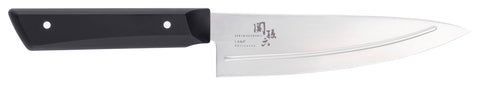 貝印 KAI マルチ ナイフ 包丁 150mm 右手用 リブライン 付 関孫六 しろねず ステンレス 刃物鋼 食洗器 対応 日本製 AB5471