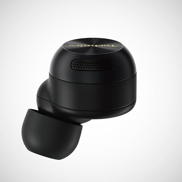 Technics EAH-AZ100-K Wireless Earphones, Black, Magnetic Fluid