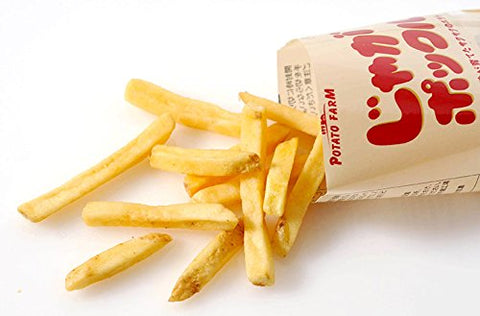 Calbee Potato Farm Potato Pockkuru, Salty Flavor, Large, 0.6 oz (18 g) x 10 Bags