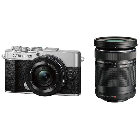 옴 시스템 펜 E-P7 EZ 더블 줌 키트 실버